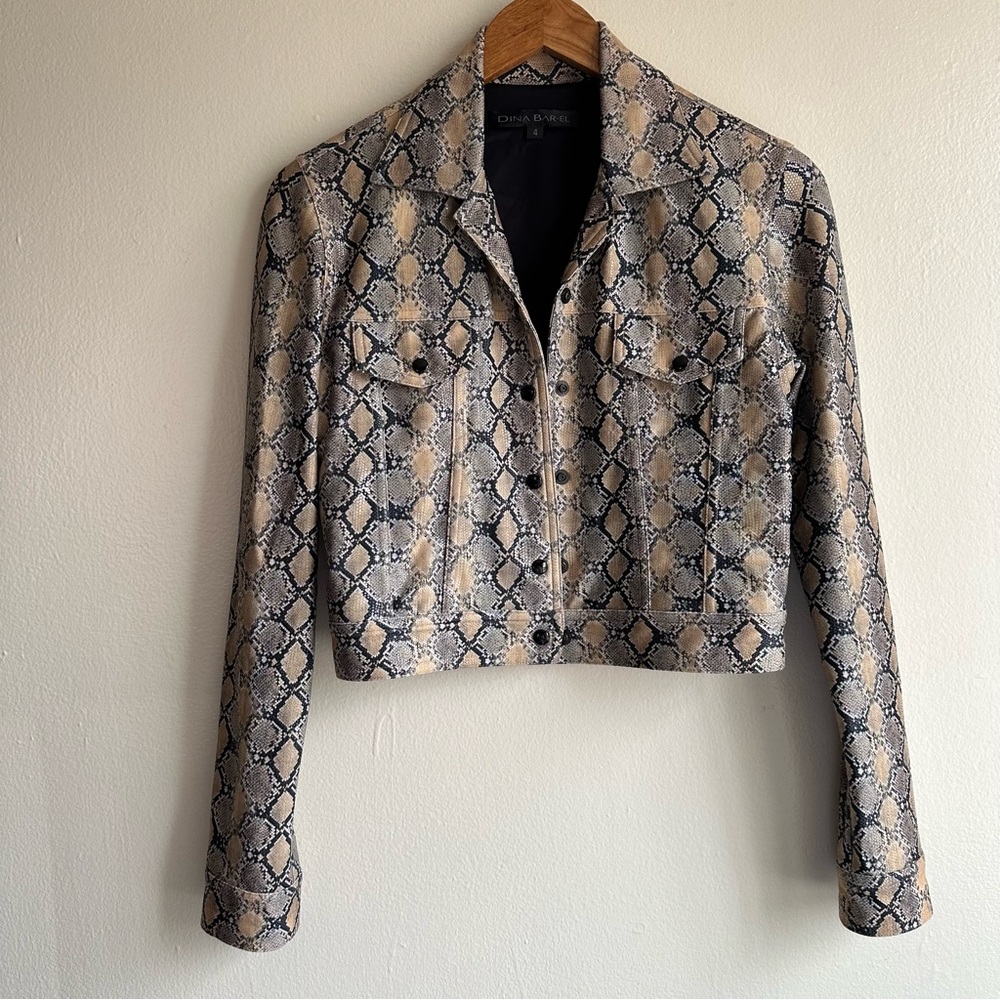 Snake print jacket